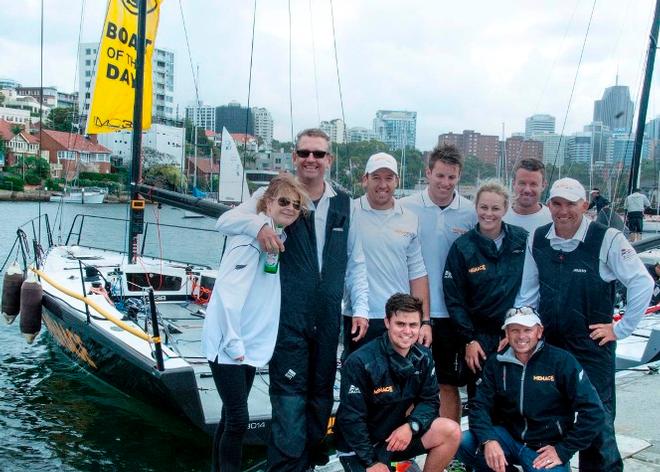 Winning Menace crew - 2015 MC38 Open Regatta © Bob Fowler